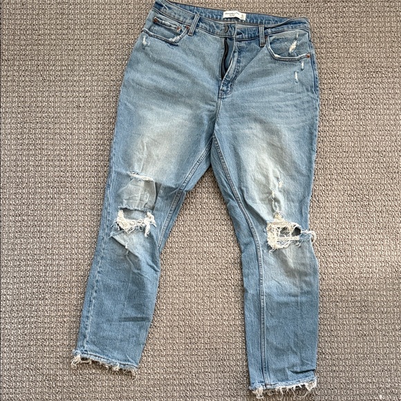 Abercrombie & Fitch Denim - Abercrombie Distressed Blue Jeans